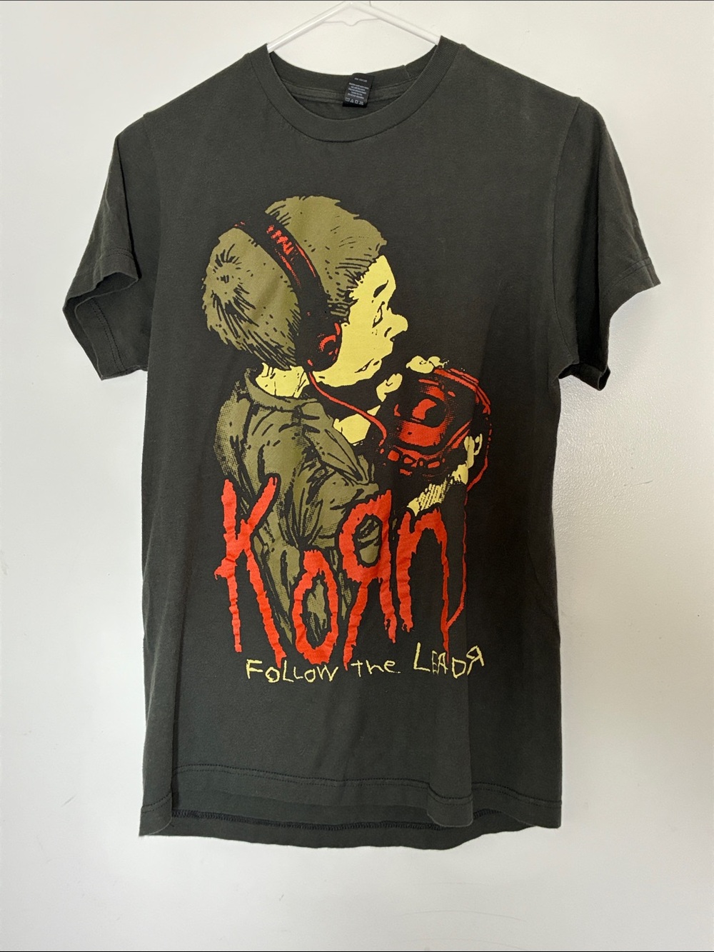 Korn Follow the Leader Graphic Tee Double Sided Small Black